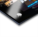 Neon lights illuminate Shinjuku district streets in Tokyo at nig Acrylic print