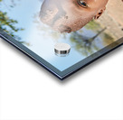 Child carries goats in Himba village of Namibia Kunene Region Acrylic print