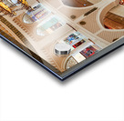 Explore grand shopping mall interior in Dubai with multiple leve Acrylic print