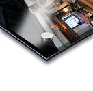 Customers enjoy drinks and food in a vintage cafe in Shanghai Acrylic print