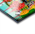 Market in the old city of Jerusalem with fresh fruit and juice Acrylic print