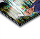 Market scene in Mahane Yehuda in Jerusalem during busy shopping  Acrylic print