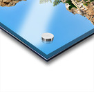 Pentedattilo in Calabria shows old buildings and rocky cliffs Acrylic print