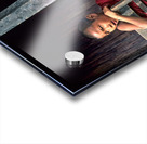 Monks sitting on balcony in Kalaw village Myanmar Acrylic print