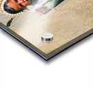 Young child in traditional attire appears to be smoking. Acrylic print