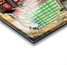 Trucks travel toward Shandur Pass in Pakistans rugged terrain Acrylic print