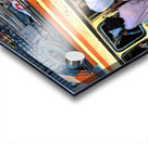 People boarding a bus in Lahore during busy hours Acrylic print