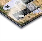 Cemetery in Samarkand shows different tombstones and graves Acrylic print