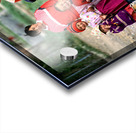 Children and women gather in a village in Uzbekistan Acrylic print