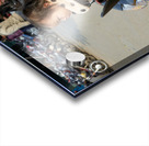 Children riding a motorbike in Hanoi streets Acrylic print