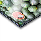 Watermelons stacked at a market in Phu Quoc Vietnam Acrylic print