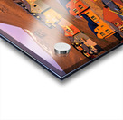 Colorful buildings in Longyearbyen Svalbard at sunset Acrylic print