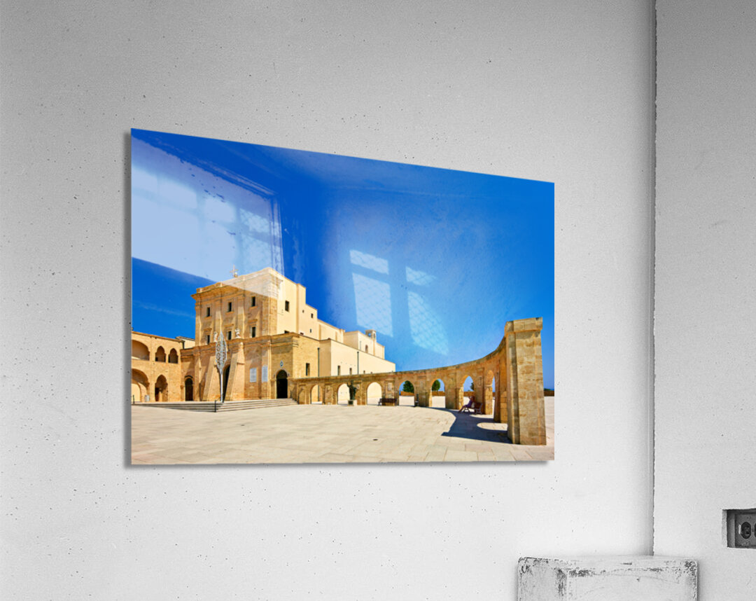 Salento. Apulia Puglia Italy. Santa Maria di Leuca. Santuario di Santa Maria de Finibus Terrae Acrylic Print