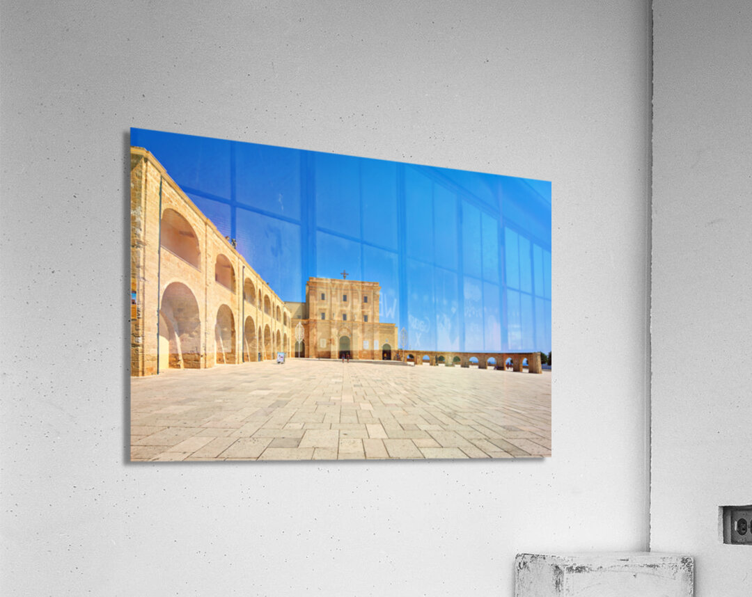 Salento. Apulia Puglia Italy. Santa Maria di Leuca. Santuario di Santa Maria de Finibus Terrae Acrylic Print