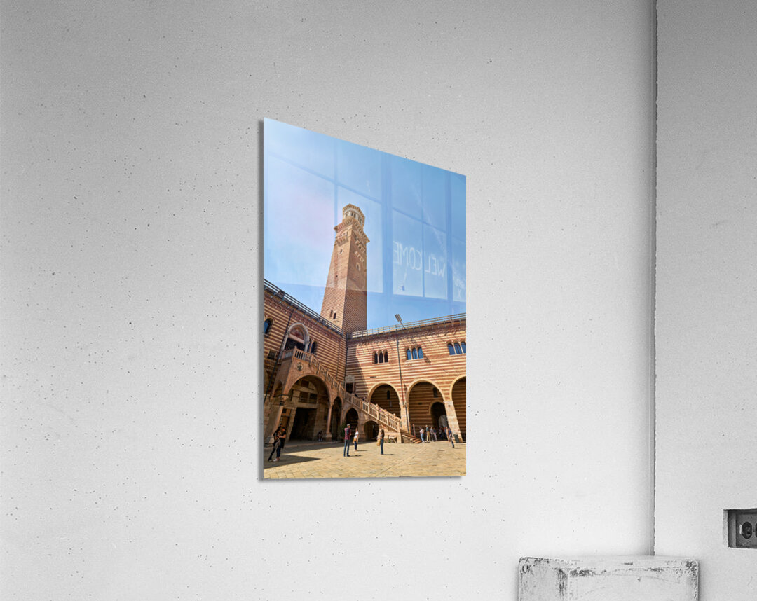 Verona Veneto Italy. Torre dei Lamberti Acrylic Print