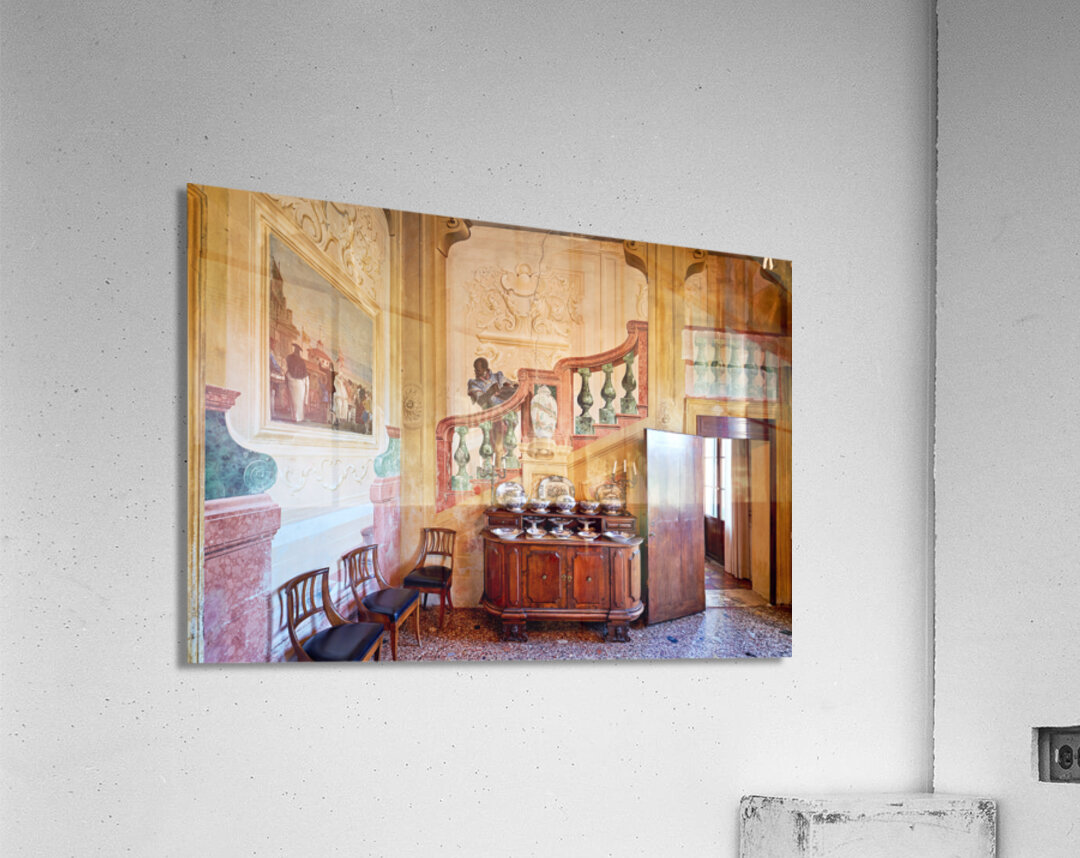 Vicenza Veneto Italy. The interiors of the Villa Valmarana ai Nani frescoed  by Giambattista and Giandomenico Tiepolo Acrylic Print