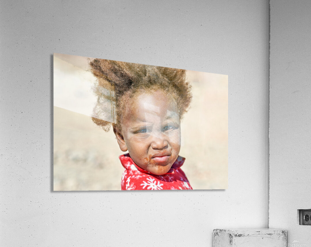 Children playing in Palmwag Kunene Region Damaraland Namibia Acrylic Print