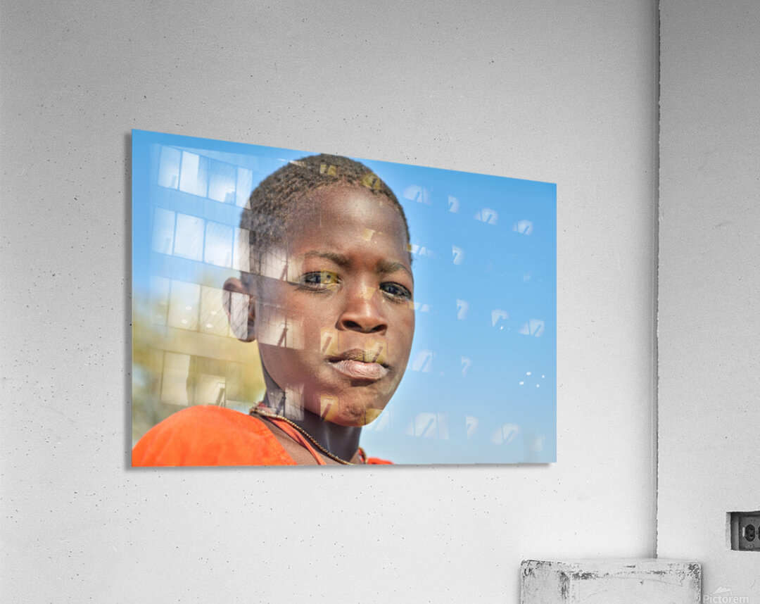 Children showing expressions in Palmwag Kunene Region Damaraland Acrylic Print