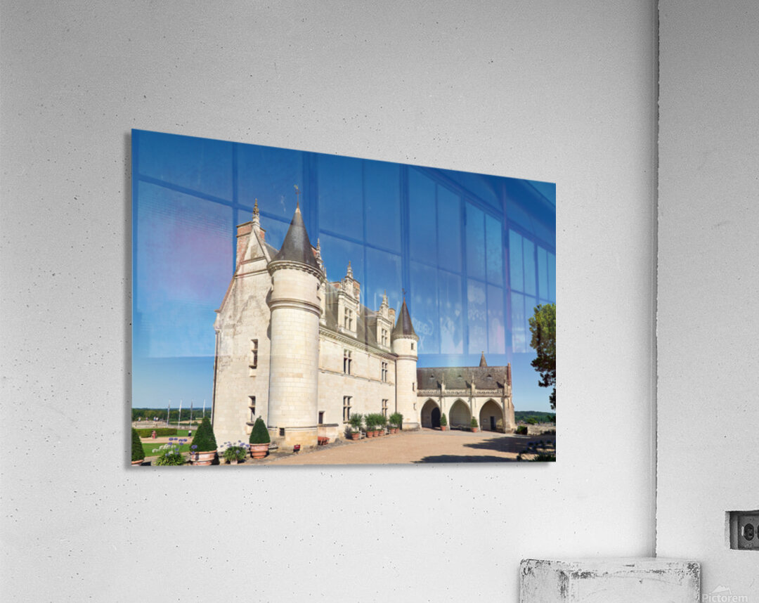 Chateau dAmboise rises in Frances Loire Valley on a clear day Acrylic Print