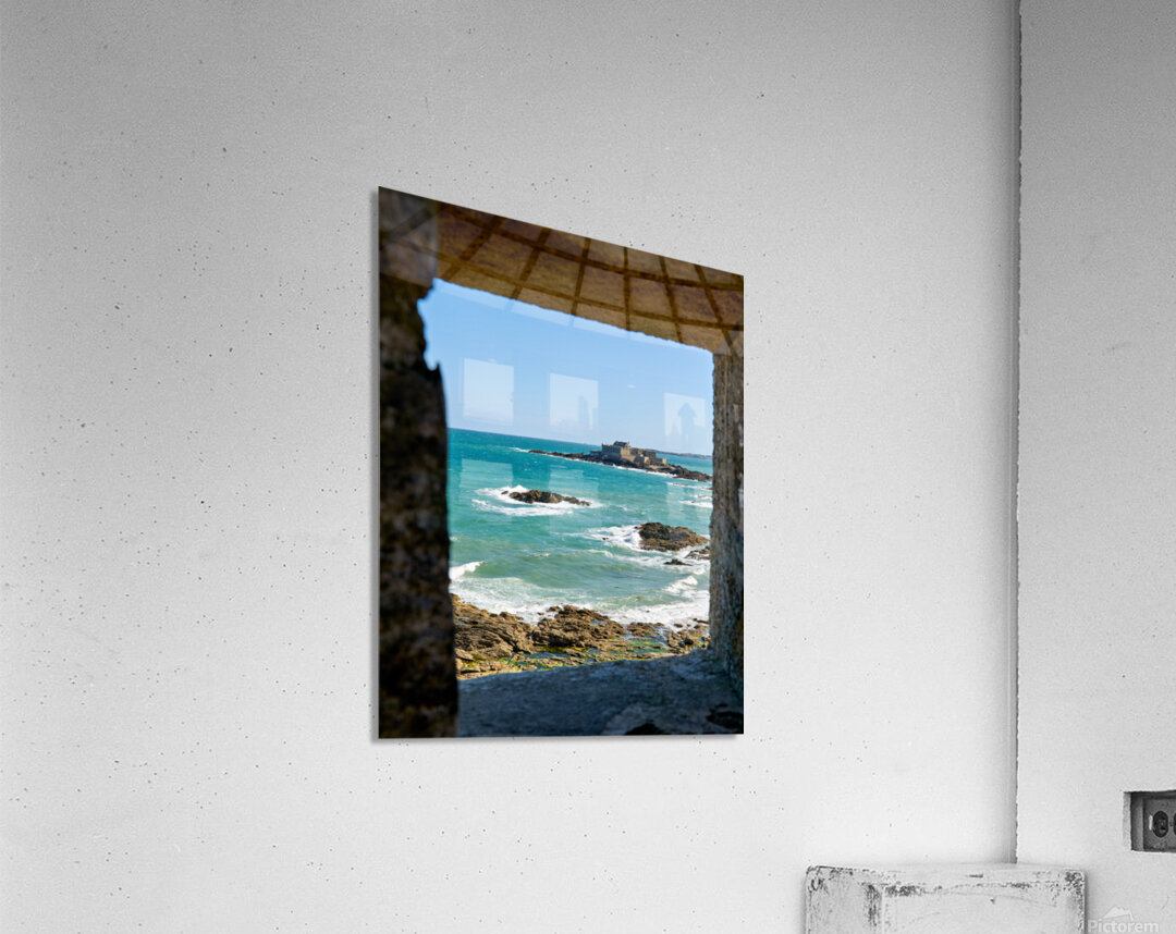 View of Fort National in Saint Malo Brittany France by the sea Acrylic Print
