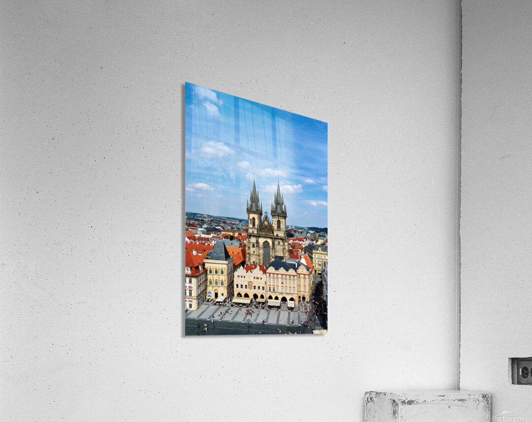 Prague Old Town Square Church of Our Lady before Týn. Acrylic Print