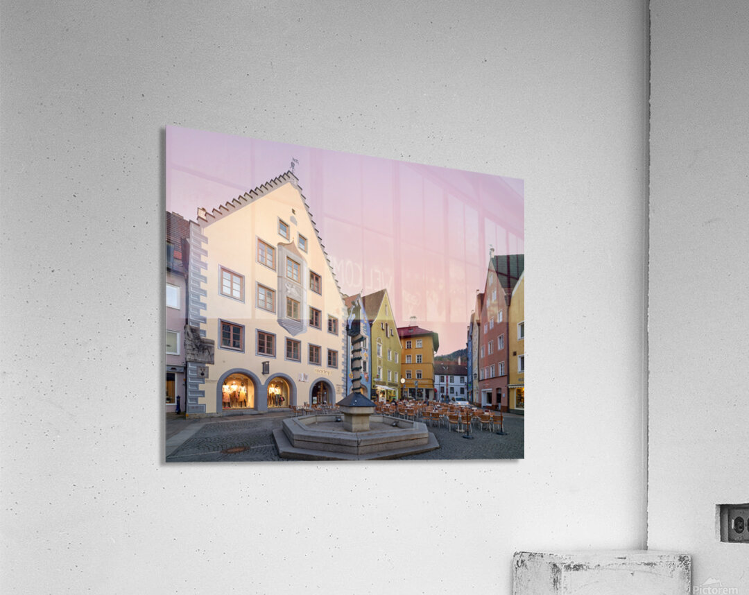 Exploring historical buildings in Fussen along the Romantic Road Acrylic Print