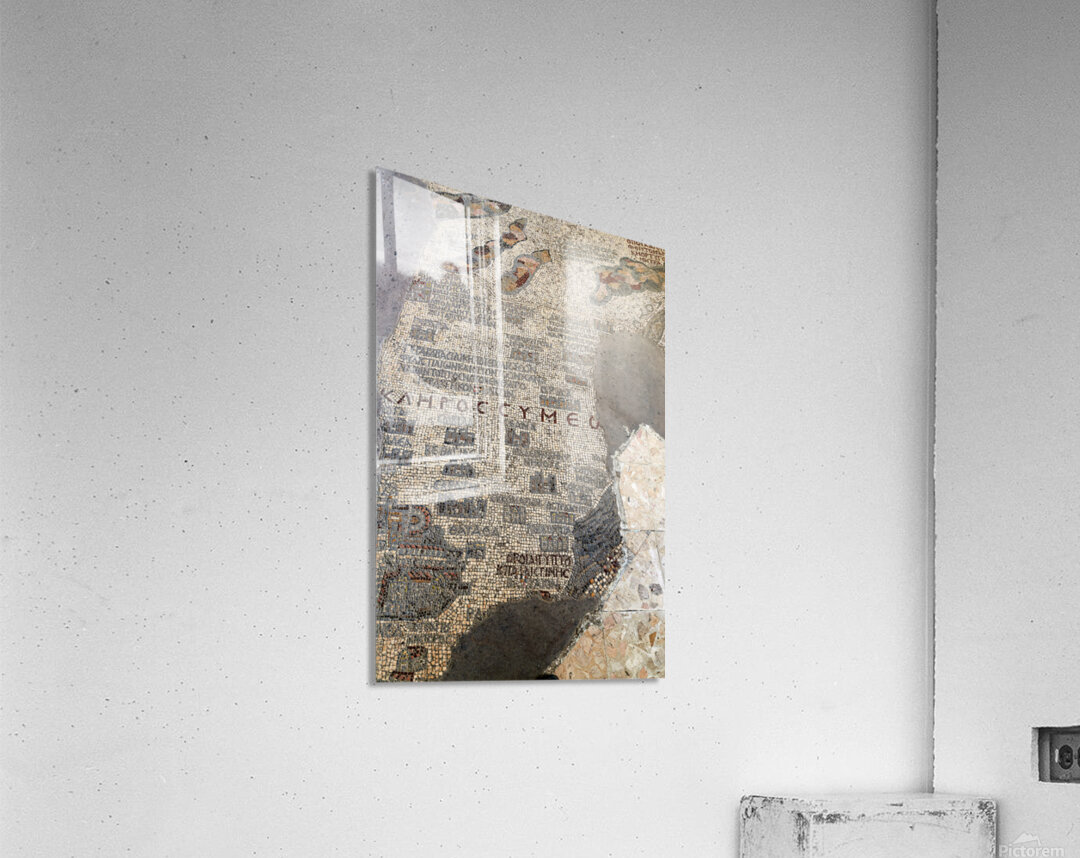 Madaba Map located in the Greek Orthodox Basilica of Saint Georg Acrylic Print