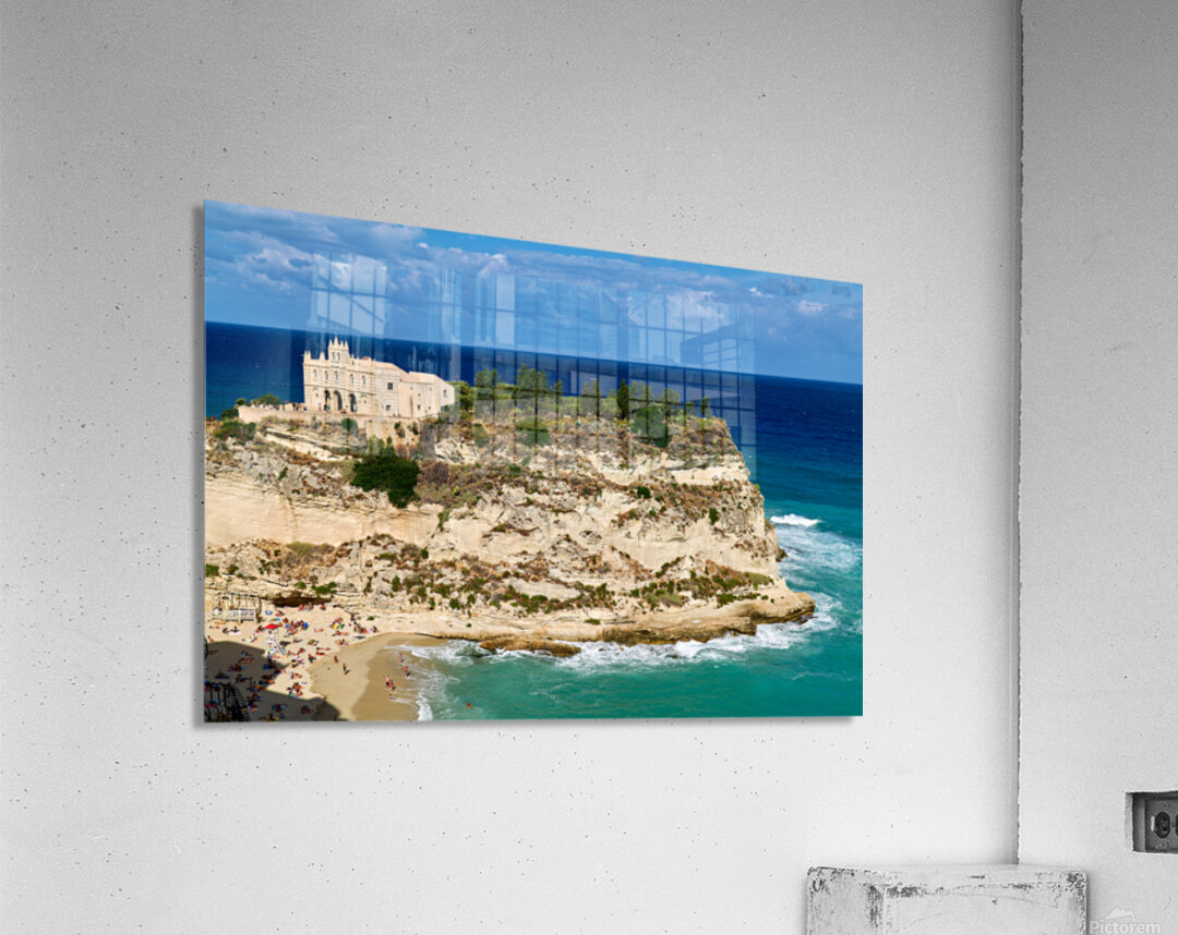 View of Santa Maria dellIsola Monastery in Tropea Calabria Ital Acrylic Print