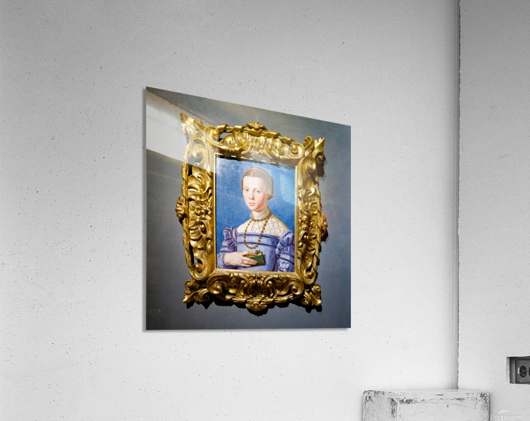 Portrait of a girl with a book in Uffizi Gallery Florence Acrylic Print