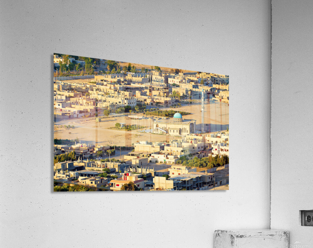 Aerial view shows Palmyra new city in Syria from above Acrylic Print
