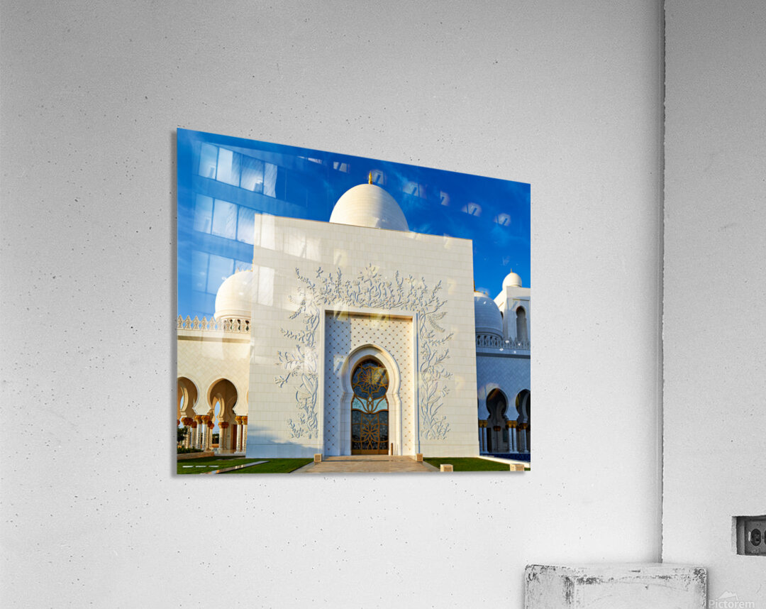 Visit to the sheikh zayed grand mosque in abu dhabi Acrylic Print