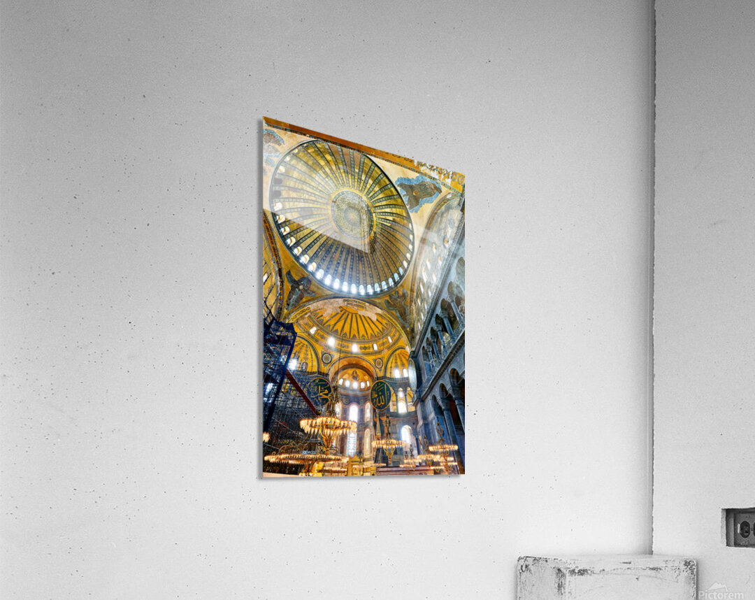 Visit to hagia sophia grand mosque in istanbul turkey Acrylic Print