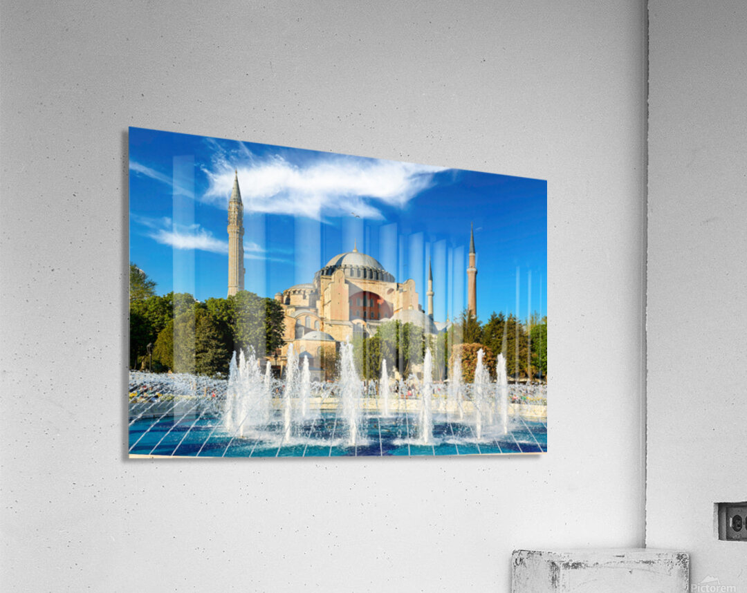 Hagia Sophia Grand Mosque stands tall in Istanbul Turkey Acrylic Print