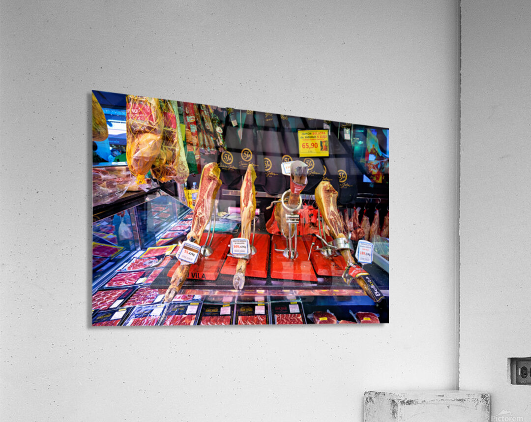 Iberico Ham at Mercat de Sant Josep Barcelona Acrylic Print
