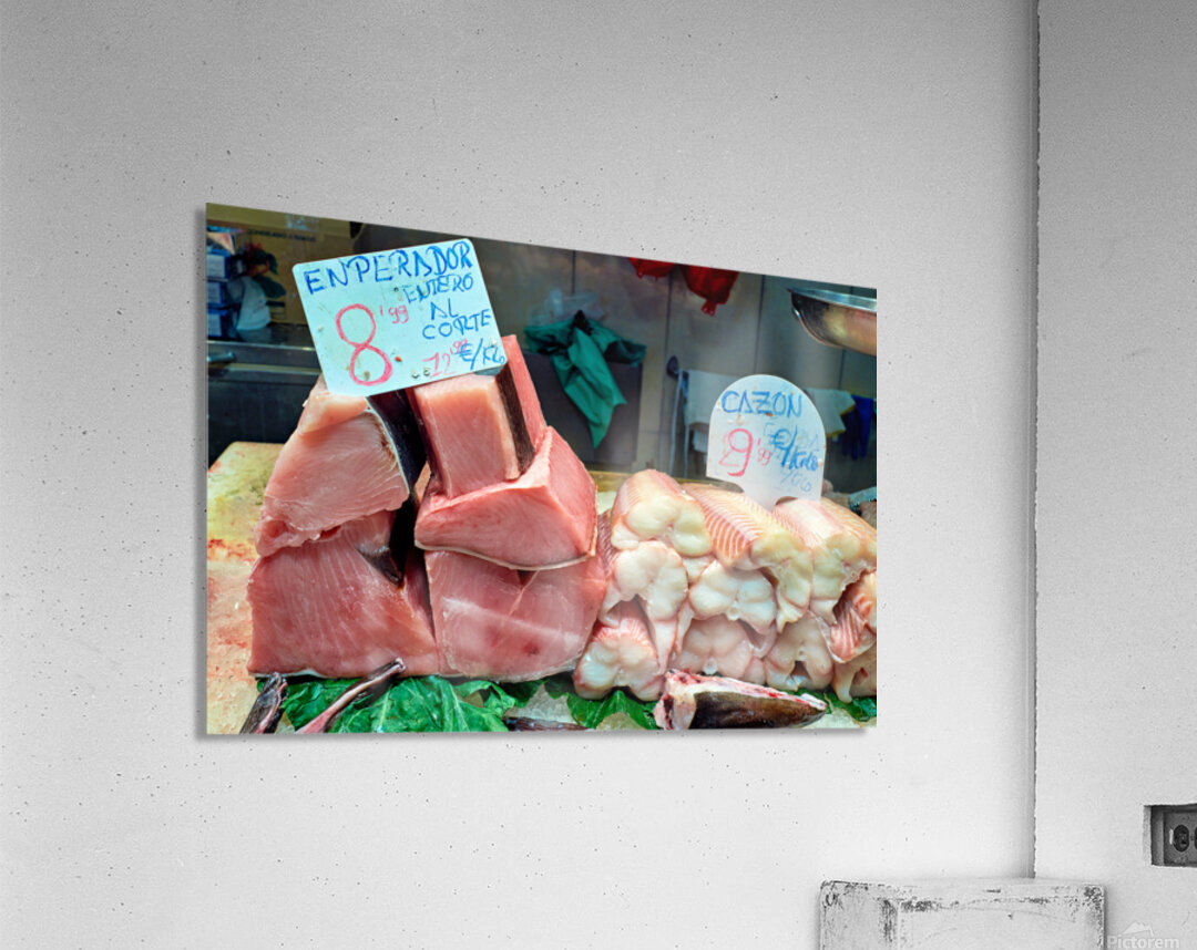Fresh fish at Mercat de Sant Josep de la Boqueria Acrylic Print