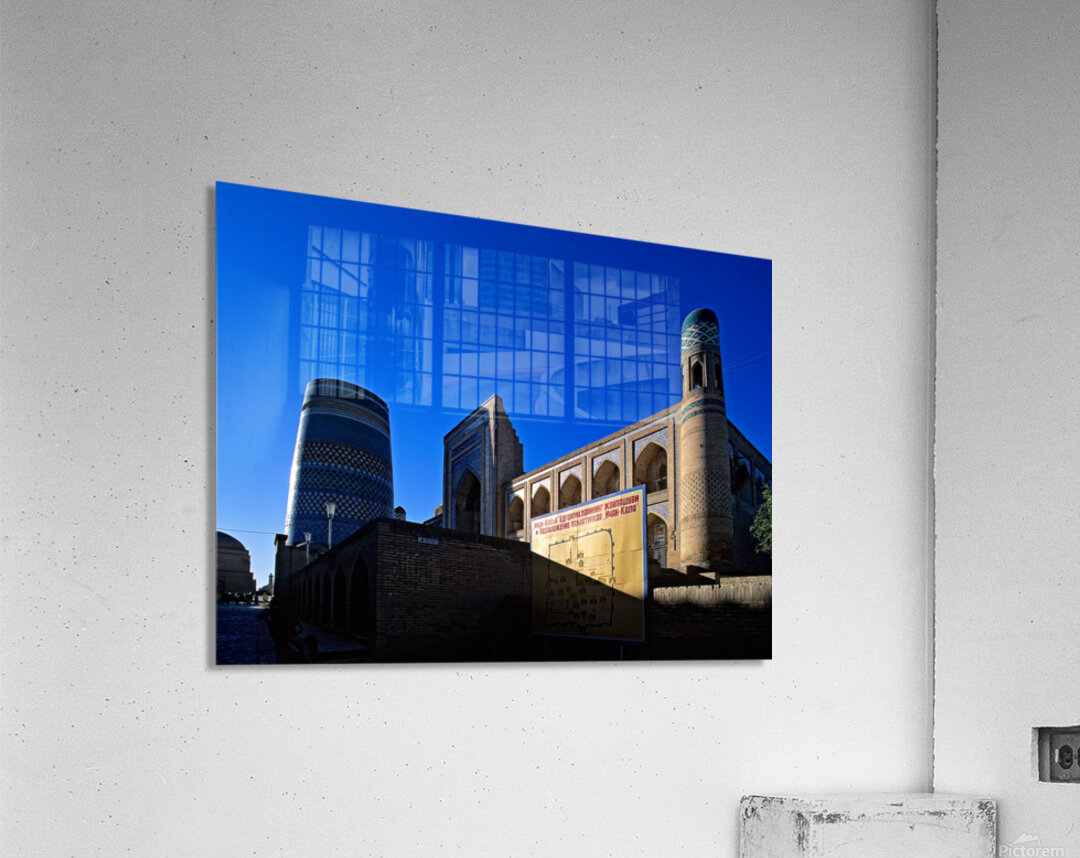 Khivas historic architecture against a blue sky Acrylic Print