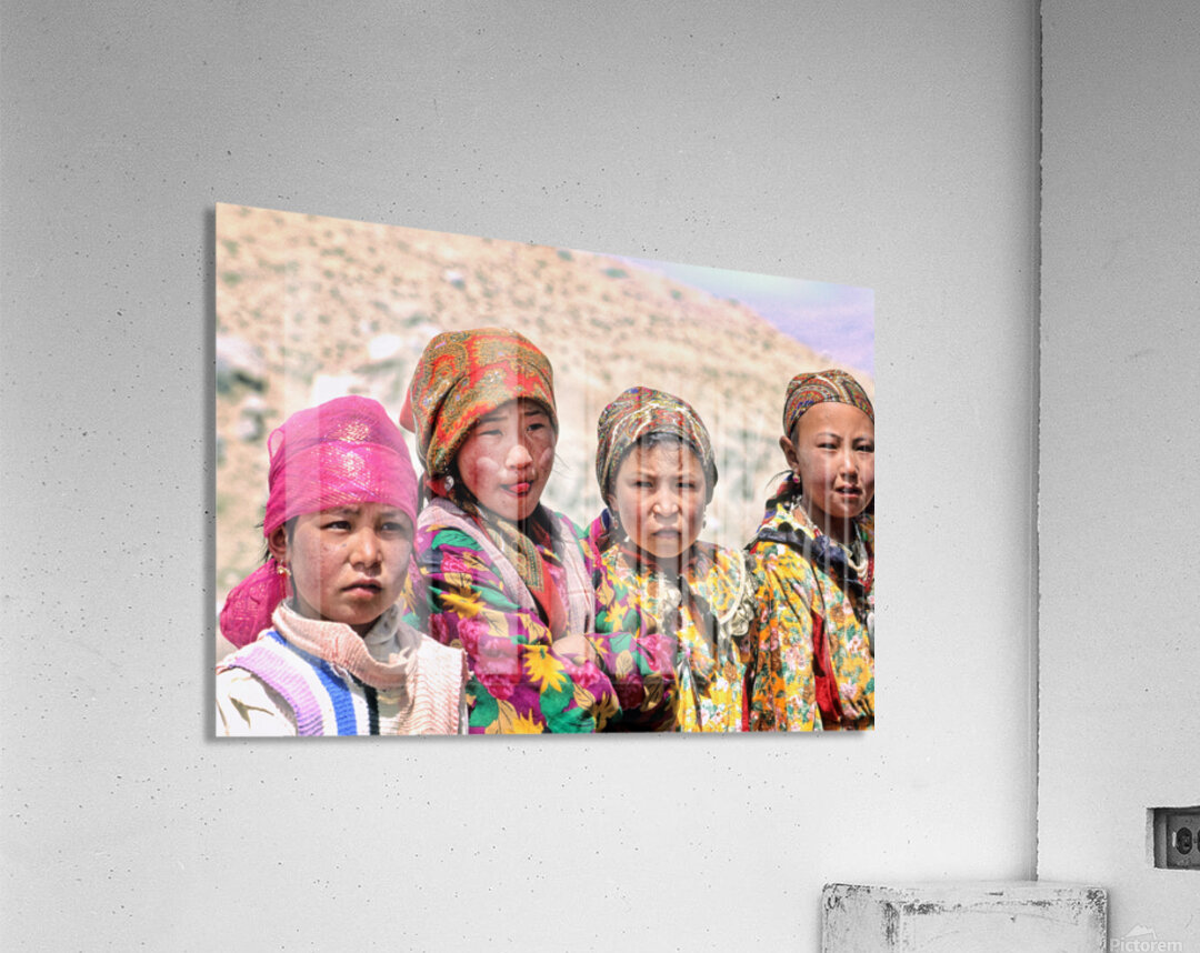 Children in a village in Uzbekistan during a sunny day Acrylic Print