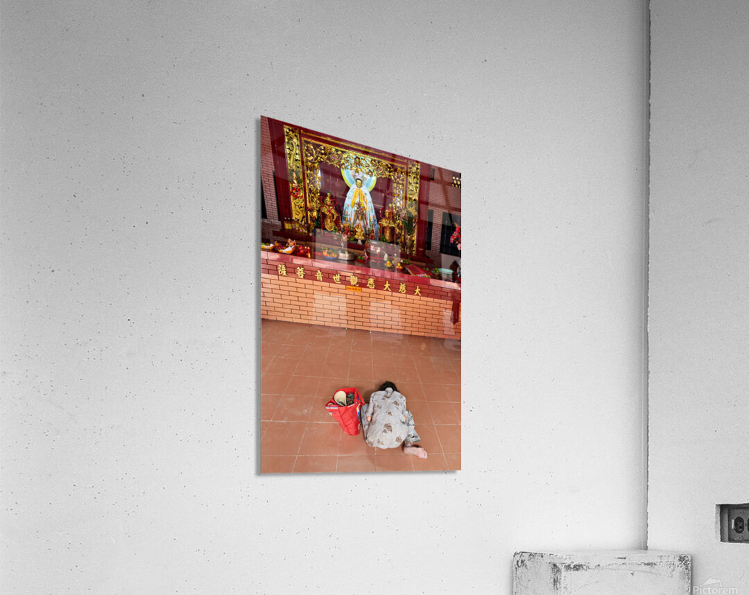 Worship at a temple in Ho Chi Minh City Vietnam Acrylic Print