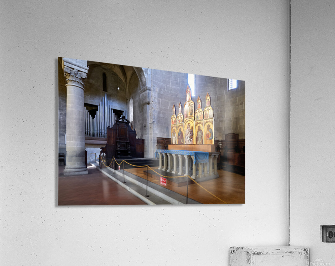 Visit the altar of Santa Maria della Pieve in Arezzo Tuscany Acrylic Print