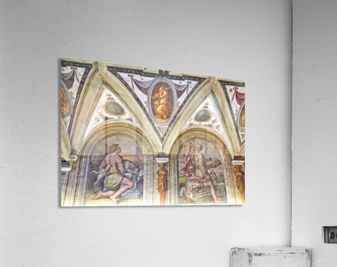 Frescoes by vasari in the diocesan museum of cortona italy Acrylic Print