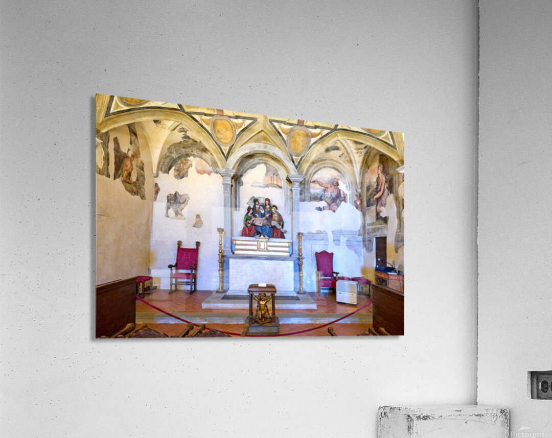 Frescoes by vasari in diocesan museum of cortona italy Acrylic Print