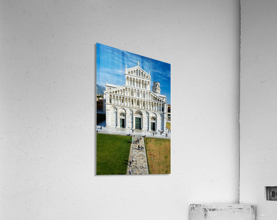 Piazza dei Miracoli in Pisa with Cathedral and Leaning Tower Acrylic Print