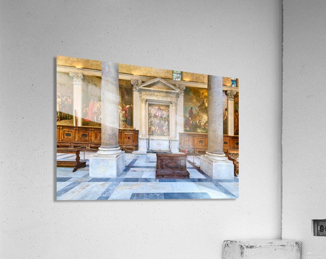 Interior view of the Cathedral in Pisa Tuscany Italy Acrylic Print