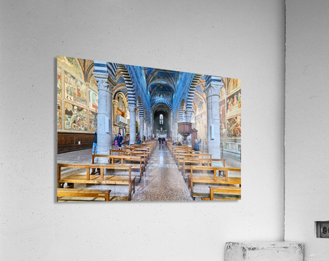 Interior of Collegiata di Santa Maria Assunta Acrylic Print