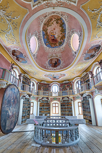 Explore St. Mang Abbey Library in Fussen along the Romantic Road