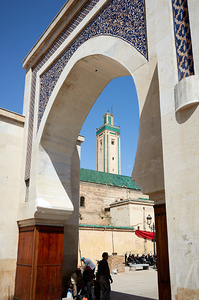 Exploring Bab Rcif gate in Fez Medina of Morocco