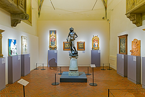 Bronze David by Donatello in Museo Nazionale del Bargello