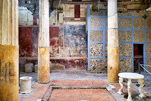 Exploring the ruins of Pompeii in Naples Campania Italy