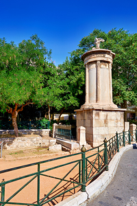Choragic monument of lysicrates in athens greece