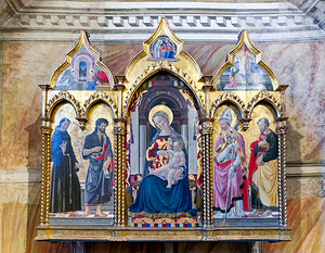 Frescoes by Giotto in Museo Nazionale del Bargello Florence It
